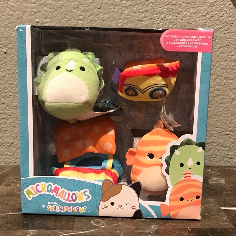 Squishmallows Micromallows Plush Set - Green, Orange, Multicolor